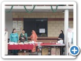 The ladies of the Pakistan Club prepare pakoras and other delights
