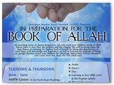 In preparation for the Book of Allah