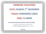 Ambrose Golf Challenge 1 December