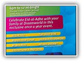 Eid Family Night @ DreamWorld 11 October