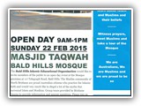 Masjid Taqwa OPEN DAY 8  MARCH